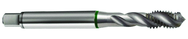M10x1.5 6H 3-Flute Cobalt Green Ring Full Bottom 40 degree Spiral Flute Tap-Bright - Eagle Tool & Supply