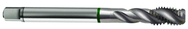 M14x2.0 6H 3-Flute Cobalt Green Ring Full Bottom 40 degree Spiral Flute Tap-Bright - Eagle Tool & Supply