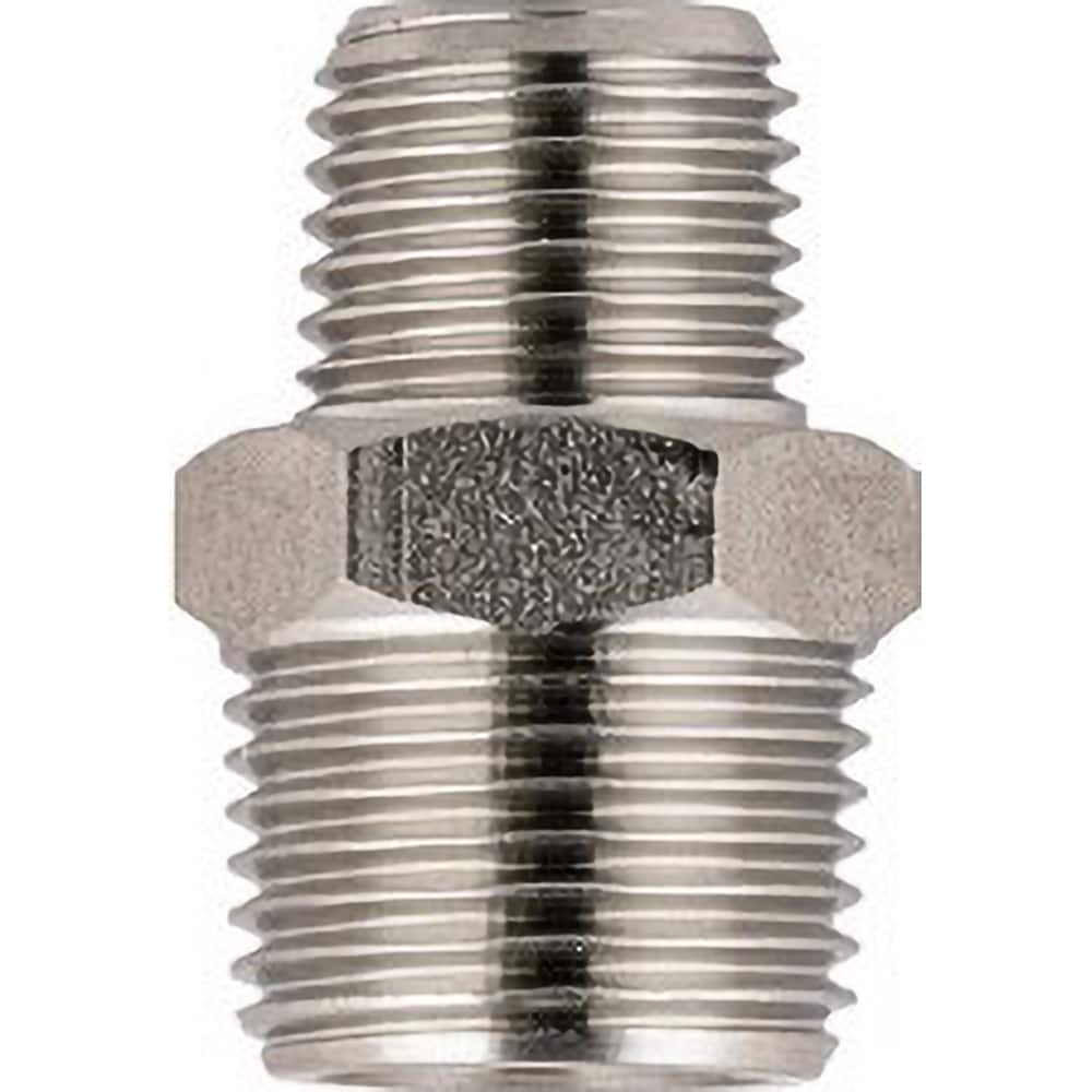 Aignep USA - Stainless Steel Pipe Nipples & Pipe; Style: Reducing Nipple ; Pipe Size: 3/8 X 1/8 (Inch); Length (Inch): 1 ; Material Grade: 316L Stainless Steel - Exact Industrial Supply
