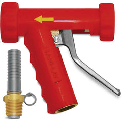 SANI-LAV - Sprayers & Nozzles; Type: Large Industrial Spray Nozzle ; Color: Red ; Connection Type: Female to Male ; Material: Brass; Stainless Steel ; Material Grade: N/A ; Gallons Per Minute @ 100 Psi: 8.9 - Exact Industrial Supply