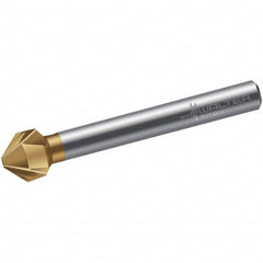 Walter-Titex - 6mm Head Diam, 5mm Shank Diam, 3 Flute 90° High Speed Steel Countersink - Eagle Tool & Supply