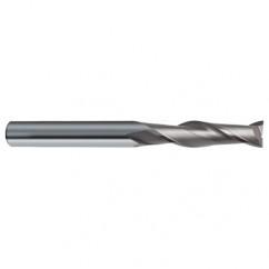 20mm Dia. x 150mm Overall Length 2-Flute Square End Solid Carbide SE End Mill-Round Shank-Center Cut-Uncoated - Eagle Tool & Supply