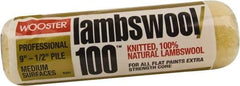 Wooster Brush - 1/2" Nap, 9" Wide Paint Roller - Semi-Rough Texture, Lambswool - Eagle Tool & Supply