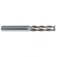 18mm Dia. x 150mm Overall Length 4-Flute Square End Solid Carbide SE End Mill-Round Shank-Center Cut-Uncoated - Eagle Tool & Supply