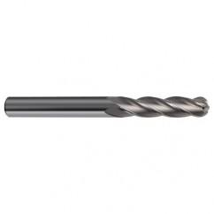 10mm Dia. - 100mm OAL - 30 Helix Bright CBD Ball Nose EM - 4 FL - Eagle Tool & Supply