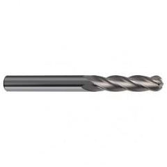 4mm Dia. - 75mm OAL - 30 Helix Bright CBD Ball Nose EM - 4 FL - Eagle Tool & Supply