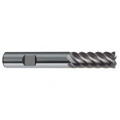 8mm Dia. - 63mm OAL - 45° Helix Bright Carbide End Mill - 6 FL - Eagle Tool & Supply