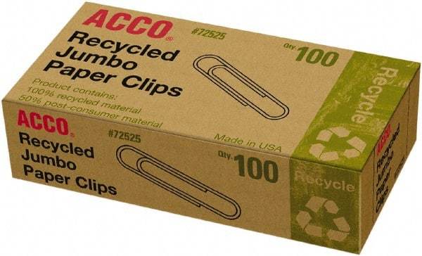 ACCO - 4-1/2" Wide Paper Fastener - Silver - Eagle Tool & Supply