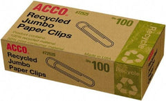 ACCO - 4-1/2" Wide Paper Fastener - Silver - Eagle Tool & Supply