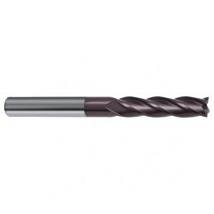 14mm Dia. x 150mm Overall Length 4-Flute Square End Solid Carbide SE End Mill-Round Shank-Center Cut-Firex - Eagle Tool & Supply
