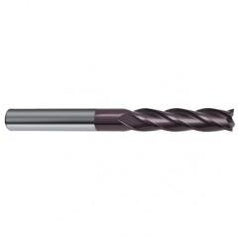 14mm Dia. x 150mm Overall Length 4-Flute Square End Solid Carbide SE End Mill-Round Shank-Center Cut-Firex - Eagle Tool & Supply