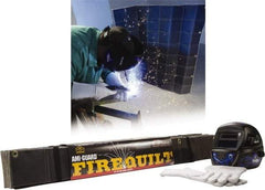 Auburn Mfr - 4' High x 4' Wide x 1/4" Thick Fiberglass Fire Blanket - Black, Grommet - Eagle Tool & Supply