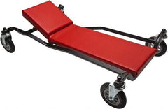 Whiteside - 600 Lb Capacity, 4 Wheel Heavy-Duty Creeper - Steel, 40" Long x 7-7/8" High x 24" Wide - Eagle Tool & Supply