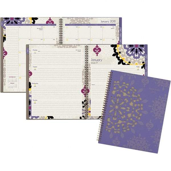 AT-A-GLANCE - 128 Sheet, 8-1/2 x 11", Weekly/Monthly Appointment Book - Purple - Eagle Tool & Supply