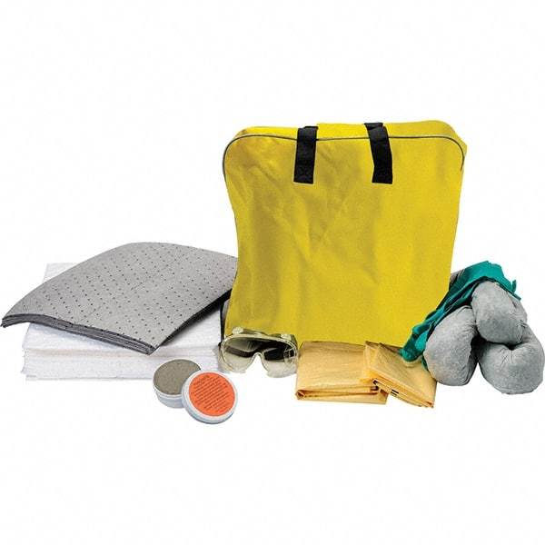 Brady SPC Sorbents - 11.5 Gal Capacity Oil Only & Universal Spill Kit - 11.5 Gal Polyethylene Bag - Eagle Tool & Supply