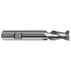 16mm Dia. - 92mm OAL - 45° Helix Bright Carbide End Mill - 2 FL - Eagle Tool & Supply