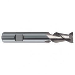 16mm Dia. - 92mm OAL - 45° Helix Bright Carbide End Mill - 2 FL - Eagle Tool & Supply