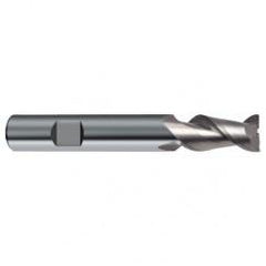 3mm Dia. - 57mm OAL - 45° Helix Bright Carbide End Mill - 2 FL - Eagle Tool & Supply