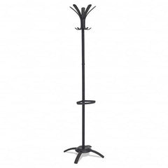 Alba - Coat Racks, Hooks & Shelving Type: Floor Rack Number of Hooks: 10 - Eagle Tool & Supply