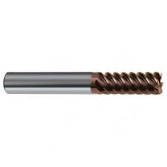 1/4" Dia. - 2-1/2" OAL - 45° Helix Nano-SI Carbide End Mill - 6 FL - Eagle Tool & Supply