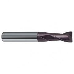 1/4 Dia. x 2-1/2 Overall Length 2-Flute Square End Solid Carbide SE End Mill-Round Shank-Center Cut-Firex - Eagle Tool & Supply