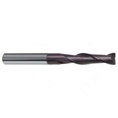 3/8 Dia. x 3 Overall Length 2-Flute Square End Solid Carbide SE End Mill-Round Shank-Center Cut-Firex - Eagle Tool & Supply