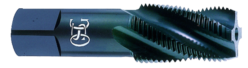 3/8-18 Dia. - 4 FL - HSS - Steam Oxide Standard Spiral Flute Pipe Tap - Eagle Tool & Supply