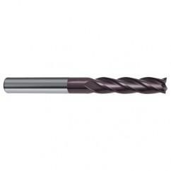 3/8 Dia. x 4 Overall Length 4-Flute Square End Solid Carbide SE End Mill-Round Shank-Center Cut-Firex - Eagle Tool & Supply
