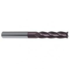 3/8 Dia. x 4 Overall Length 4-Flute Square End Solid Carbide SE End Mill-Round Shank-Center Cut-Firex - Eagle Tool & Supply