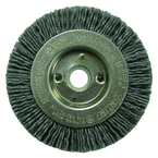 3" Diameter - 1/2 - 3/8" Arbor Hole - Abrasive Nylon Straight Nylox Wheel - Eagle Tool & Supply