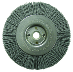 4" Diameter - 1/2 - 3/8" Arbor Hole - Abrasive Nylon Straight Nylox Wheel - Eagle Tool & Supply