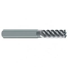 6mm Dia. - 57mm OAL - 45° Helix Bright Carbide End Mill - 6 FL - Eagle Tool & Supply