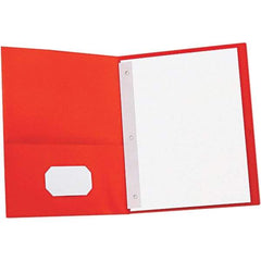 UNIVERSAL - 11" Long x 8-1/2" Wide Pocket with Fasteners - Red - Eagle Tool & Supply