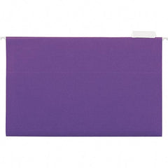 UNIVERSAL - 9-1/2x11-3/4", Legal, Violet, Hanging File Folder - 11 Point Stock, 1/5 Tab Cut Location - Eagle Tool & Supply