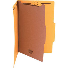UNIVERSAL - 15 x 10-3/8", Legal, Yellow, Classification Folders with Top Tab Fastener - 25 Point Stock, Right of Center Tab Cut Location - Eagle Tool & Supply