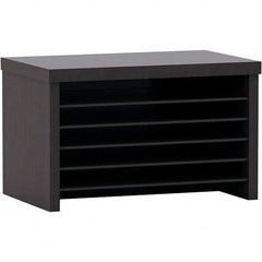 ALERA - Desktop File Organizers Type: Book Shelf Color: Espresso - Eagle Tool & Supply