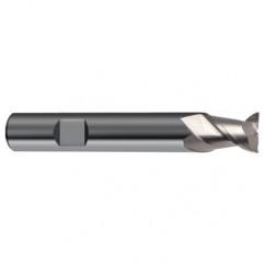 3mm Dia. - 50mm OAL - 45° Helix Bright Carbide End Mill - 2 FL - Eagle Tool & Supply