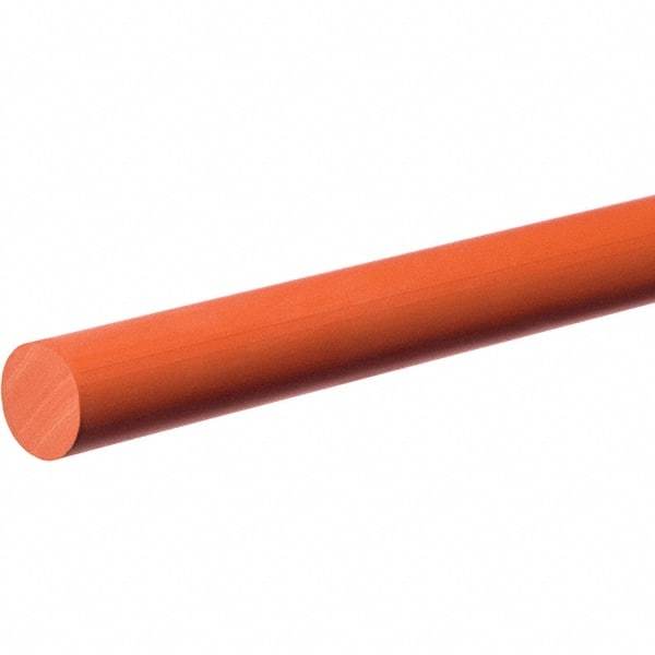 Value Collection - 5' Long, Standard Round Silicone Cord - 7/16" Diam, Red - Eagle Tool & Supply