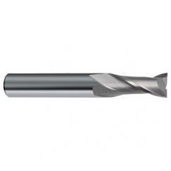 5/16 Dia. x 2-1/2 Overall Length 2-Flute Square End Solid Carbide SE End Mill-Round Shank-Center Cut-Uncoated - Eagle Tool & Supply