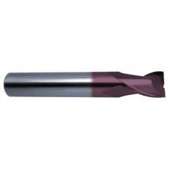 17/64 Dia. x 2-1/2 Overall Length 2-Flute Square End Solid Carbide SE End Mill-Round Shank-Center Cut-Firex - Eagle Tool & Supply