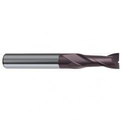 7/16 Dia. x 4-1/2 Overall Length 2-Flute Square End Solid Carbide SE End Mill-Round Shank-Center Cut-Firex - Eagle Tool & Supply