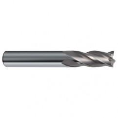 1/2 Dia. x 3 Overall Length 4-Flute Square End Solid Carbide SE End Mill-Round Shank-Center Cut-Uncoated - Eagle Tool & Supply