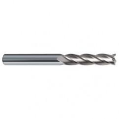 3/16 Dia. x 3 Overall Length 4-Flute Square End Solid Carbide SE End Mill-Round Shank-Center Cut-Uncoated - Eagle Tool & Supply