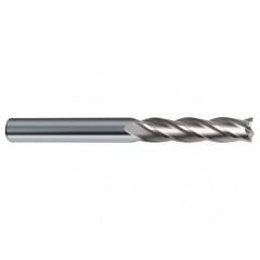 7/16 Dia. x 5 Overall Length 4-Flute Square End Solid Carbide SE End Mill-Round Shank-Center Cut-Uncoated - Eagle Tool & Supply