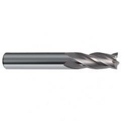 1/2 Dia. x 4-1/2 Overall Length 4-Flute Square End Solid Carbide SE End Mill-Round Shank-Center Cut-Uncoated - Eagle Tool & Supply