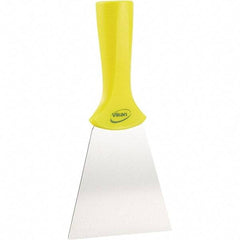 Vikan - Scrapers & Scraper Sets Blade Style: Straight Flexibility: Stiff - Eagle Tool & Supply