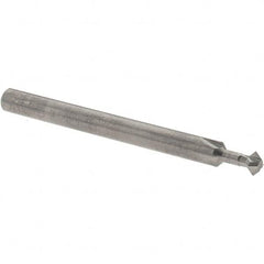 Accupro - 1/8° 1/8" Cut Diam, 0.062" Cut Width, 1/8" Shank, Solid Carbide Double-Angle Cutter - Eagle Tool & Supply