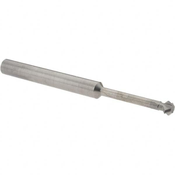 Accupro - 1/4° 1/4" Cut Diam, 1/8" Cut Width, 1/4" Shank, Solid Carbide Double-Angle Cutter - Eagle Tool & Supply
