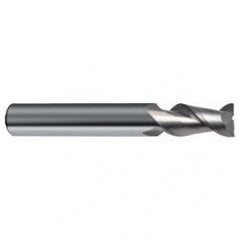 3/16" Dia. - 2" OAL - 45° Helix Bright Carbide End Mill - 2 FL - Eagle Tool & Supply