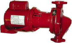 Bell & Gossett - 1 hp, 1 Phase, Bronze Housing, Bronze Impeller, Inline Circulator Pump - 115/230 Volt, 60 Hz, Flanges Included, 175 Max psi, Open Drip Proof Motor - Eagle Tool & Supply